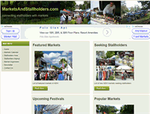 Tablet Screenshot of marketsandstallholders.com
